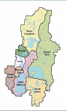 Pelican River Watershed map